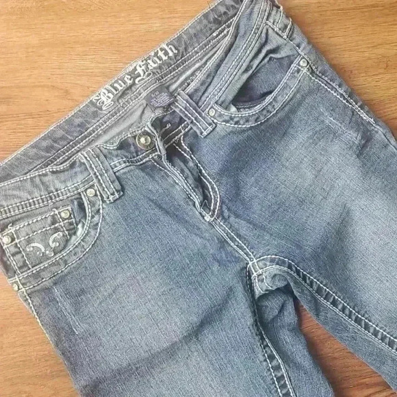Blue Faith women jeans size 9/10 - Picture 2 of 8